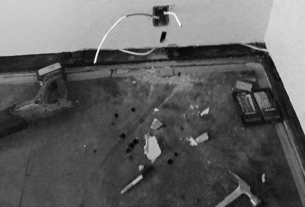 We ran wire in lathe and plaster here